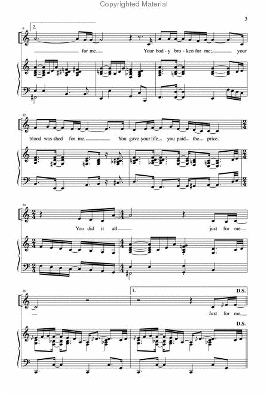Just for Me 4-Part scores gallery preview page 3