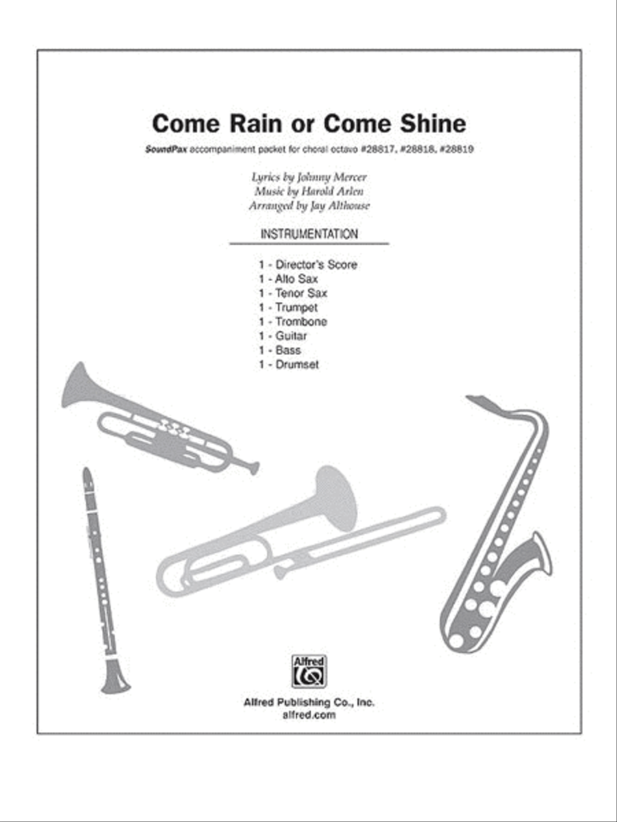 Come Rain or Come Shine Choir scores gallery preview page 1