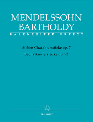 Book cover for Seven Character Pieces, op. 7 / Six Children's Pieces, op. 72