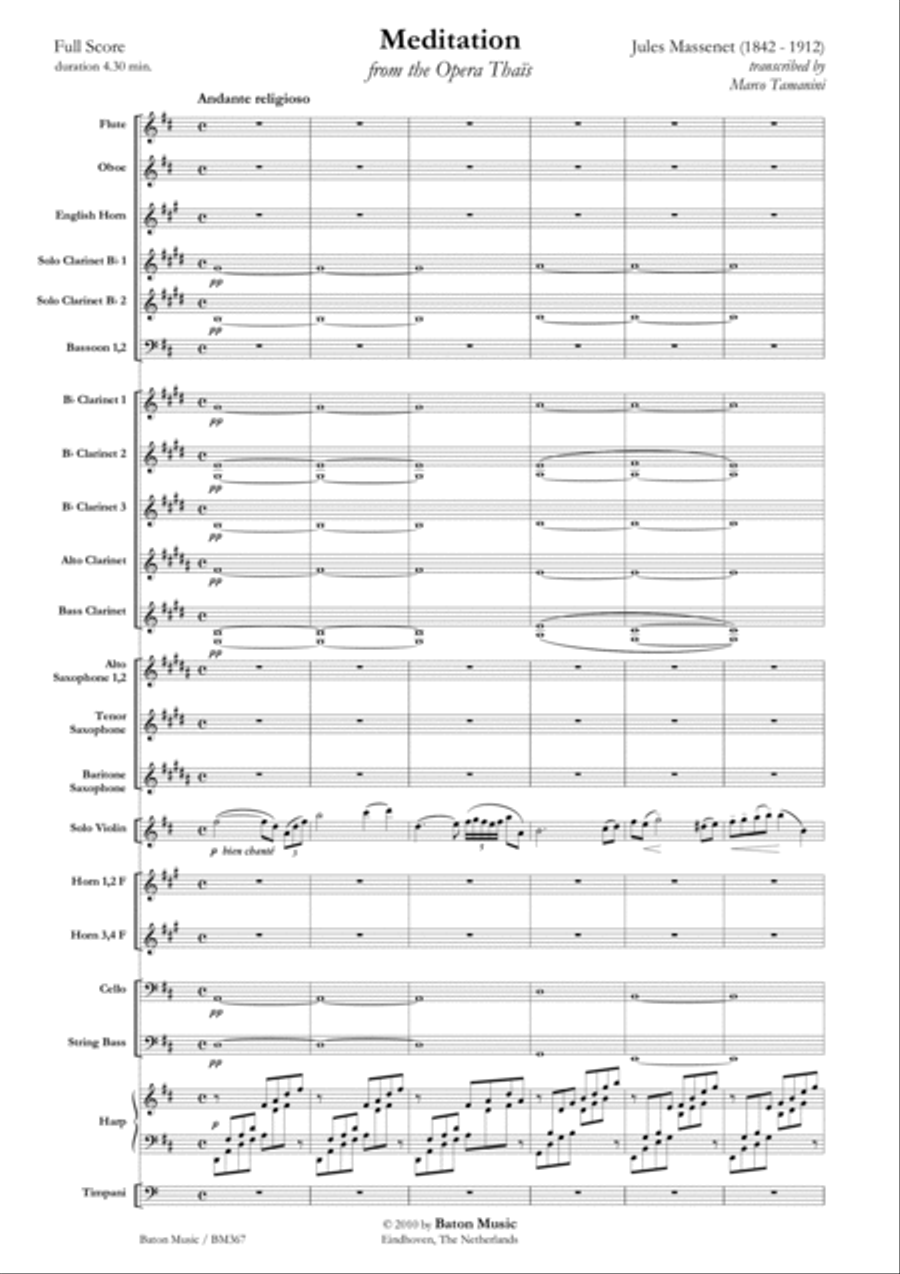 Meditation Concert Band scores gallery preview page 2