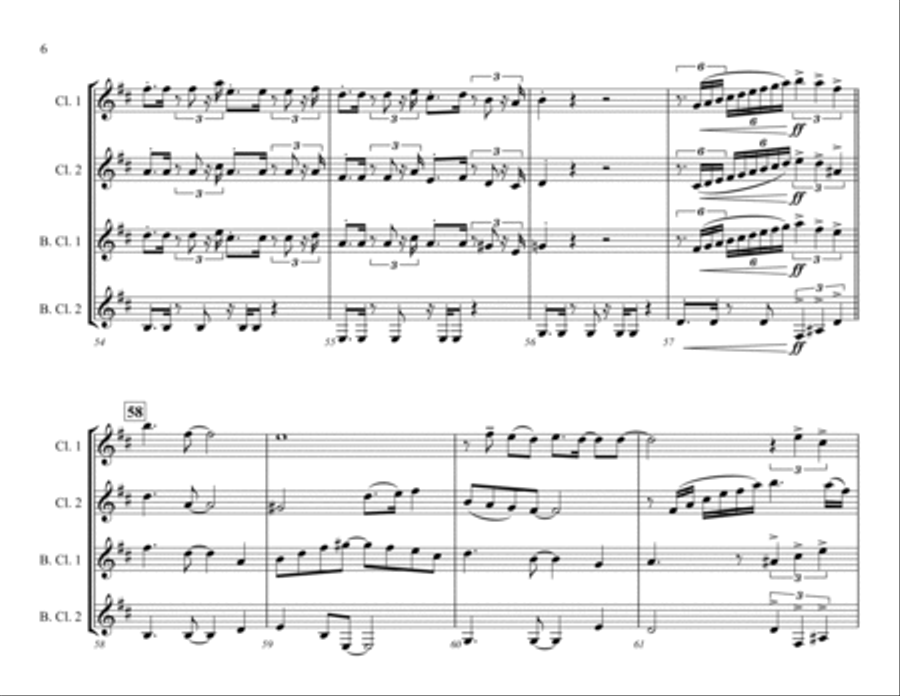 Death Of A Bachelor Death Of A Bachelor Woodwind Quartet scores gallery preview page 6