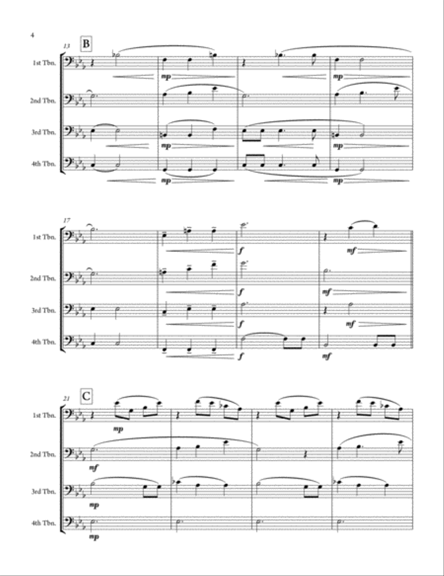 A Child Is Born Brass Ensemble scores gallery preview page 4