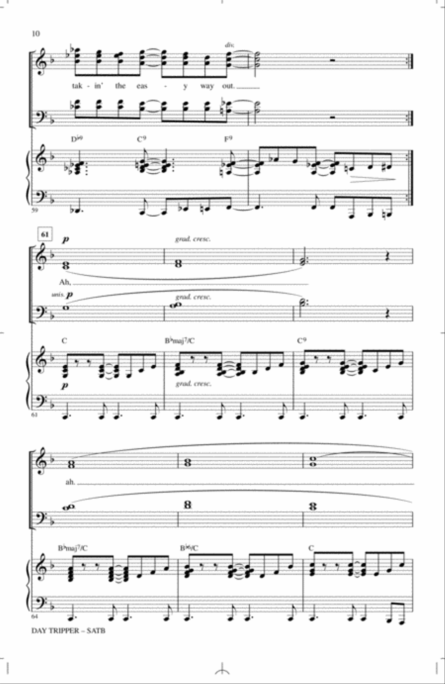 Day Tripper Day Tripper 4-Part scores gallery preview page 9