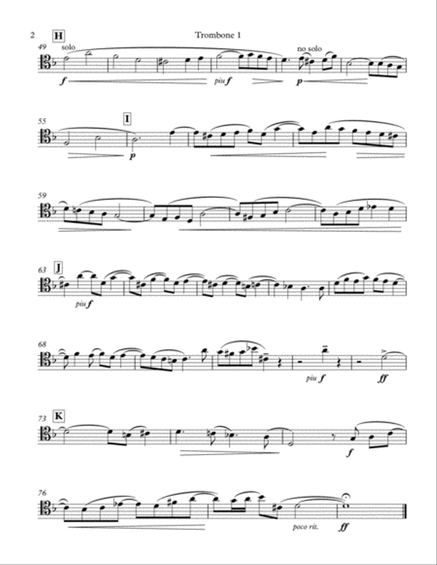 Contrapunctus I from the Art of the Fugue Trombone Solo scores gallery preview page 6