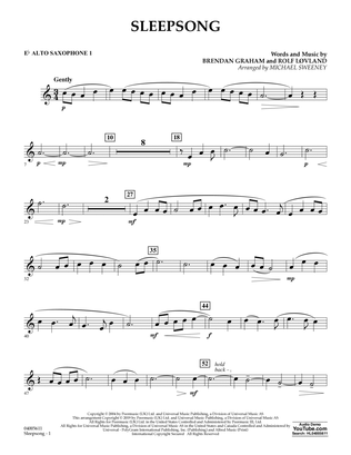 Sleepsong (arr. Michael Sweeney) - Eb Alto Saxophone 1