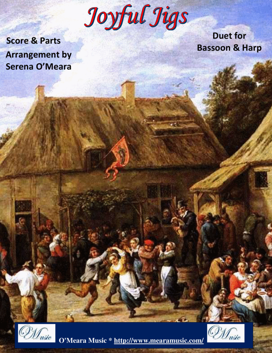 Joyful Jigs, Duet for Bassoon & Harp Bassoon scores gallery preview page 1