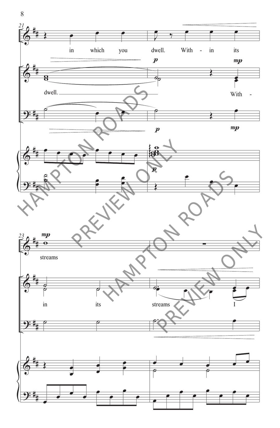 You Are My Refuge (SAB) You Are My Refuge (SAB) 3-Part scores gallery preview page 9