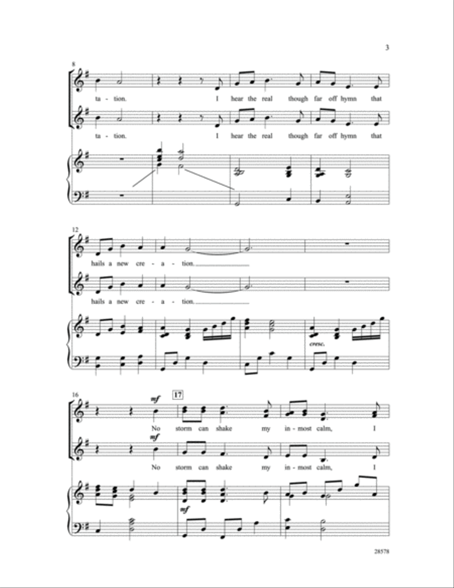 How Can I Keep from Singing? Women's Choir scores gallery preview page 3