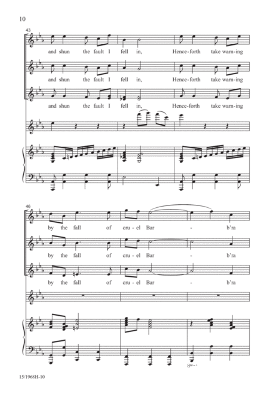 Barbara Allen SSA scores gallery preview page 10
