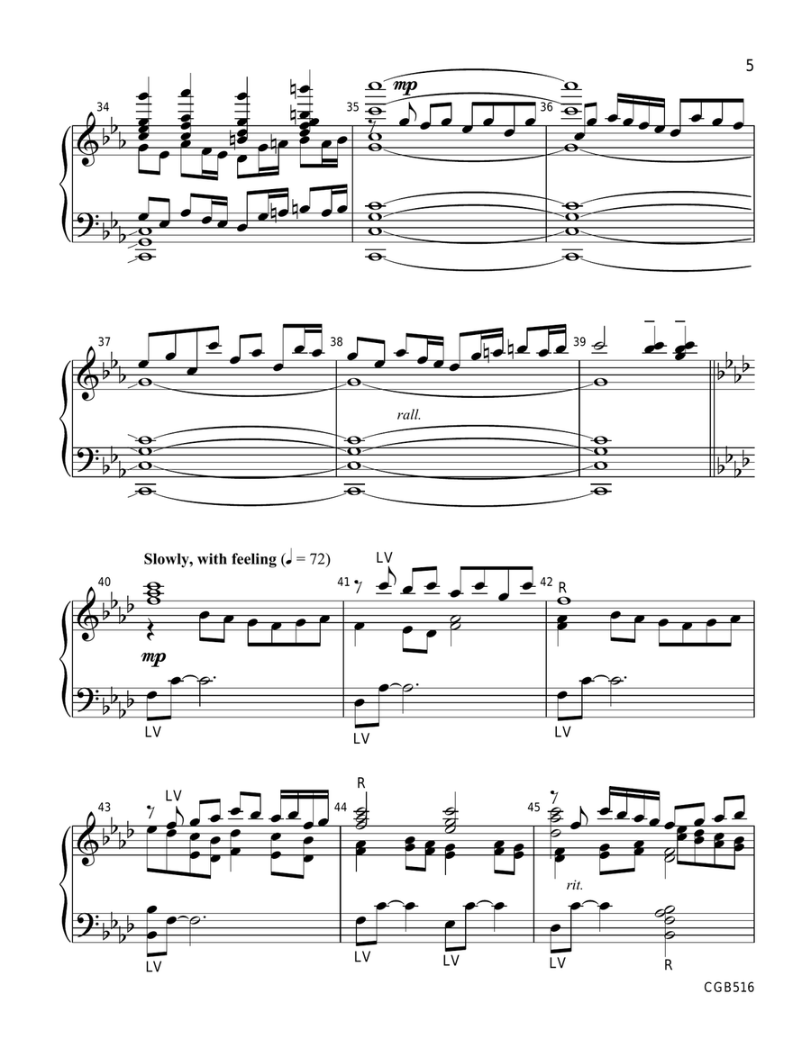 Resonances and Alleluias by Cathy Moklebust Handbell Choir - Digital Sheet Music page 5