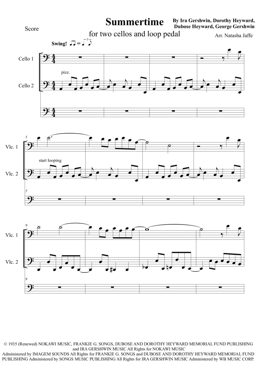 Summertime String Trio scores gallery preview page 1