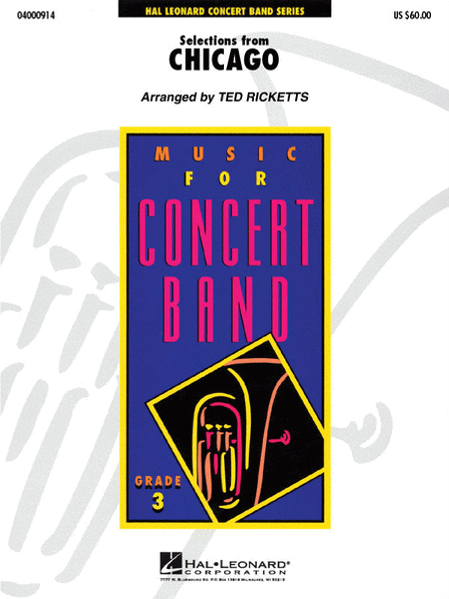 Selections from “Chicago” Concert Band scores gallery preview page 1