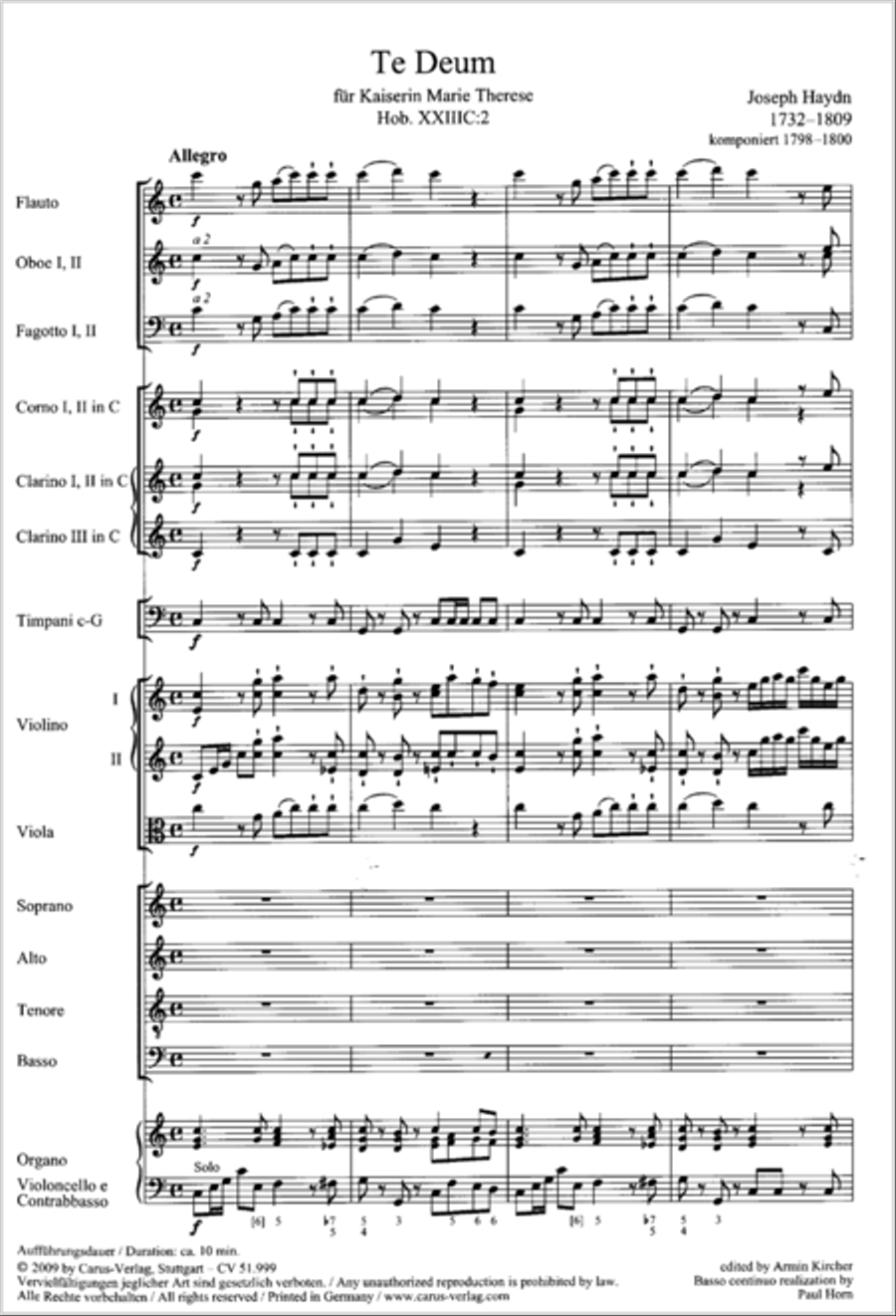 Te Deum Te Deum 4-Part scores gallery preview page 62