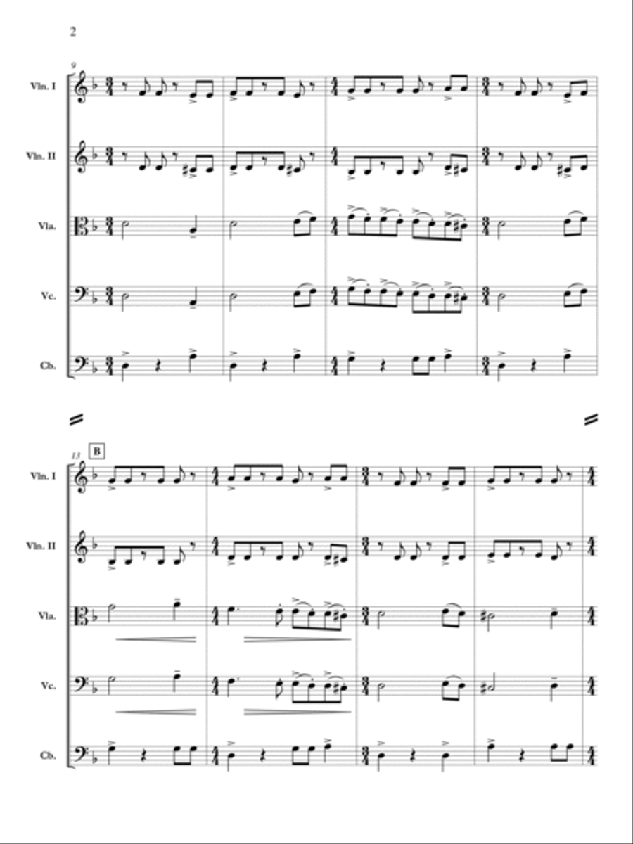 Lamma Bada Orchestra scores gallery preview page 3