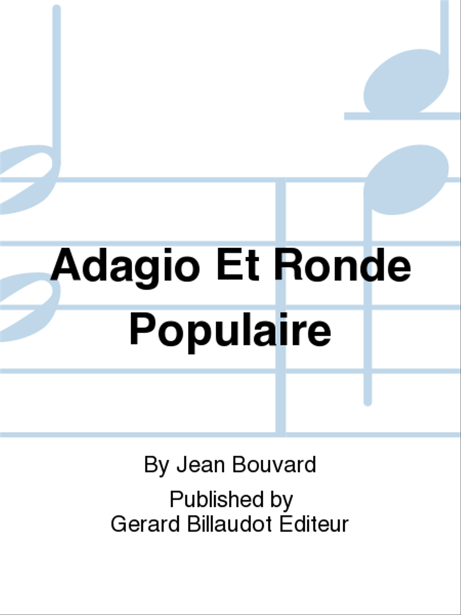 Adagio Et Ronde Populaire Chamber Music scores gallery preview page 1