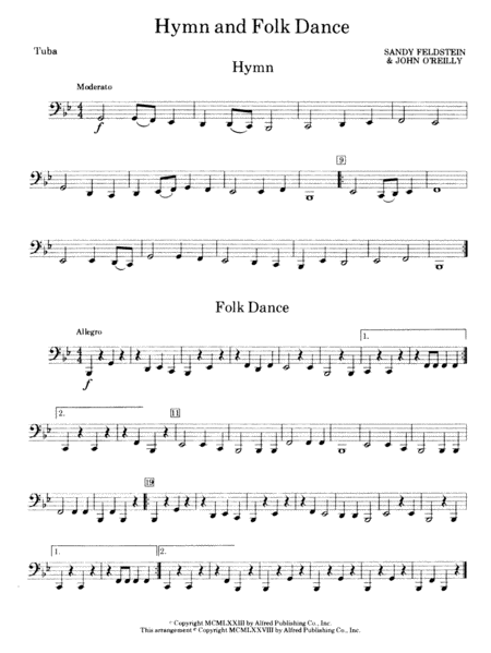 Hymn and Folk Dance: Tuba