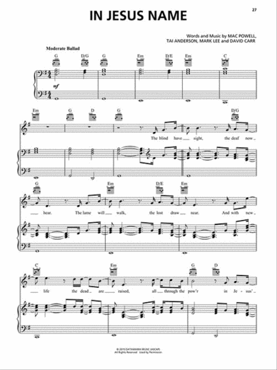 Third Day - Lead Us Back: Songs of Worship Piano, Vocal, Guitar scores gallery preview page 4