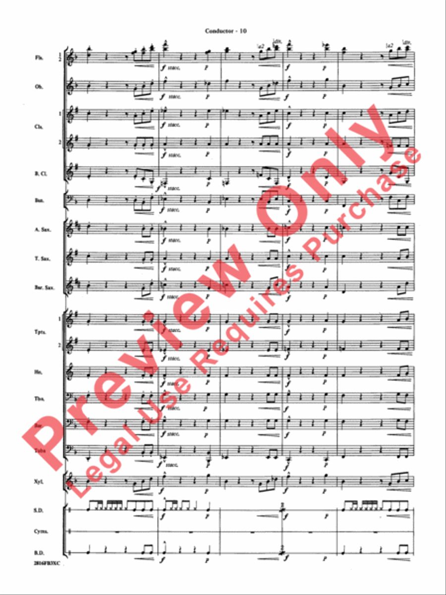 Fiddle-Faddle Concert Band scores gallery preview page 13