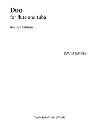 Duo for flute and tuba
