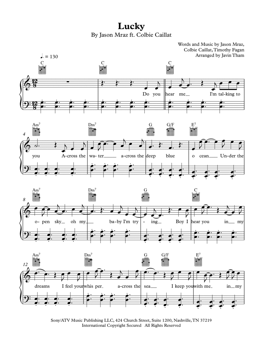 Lucky Voice scores gallery preview page 1