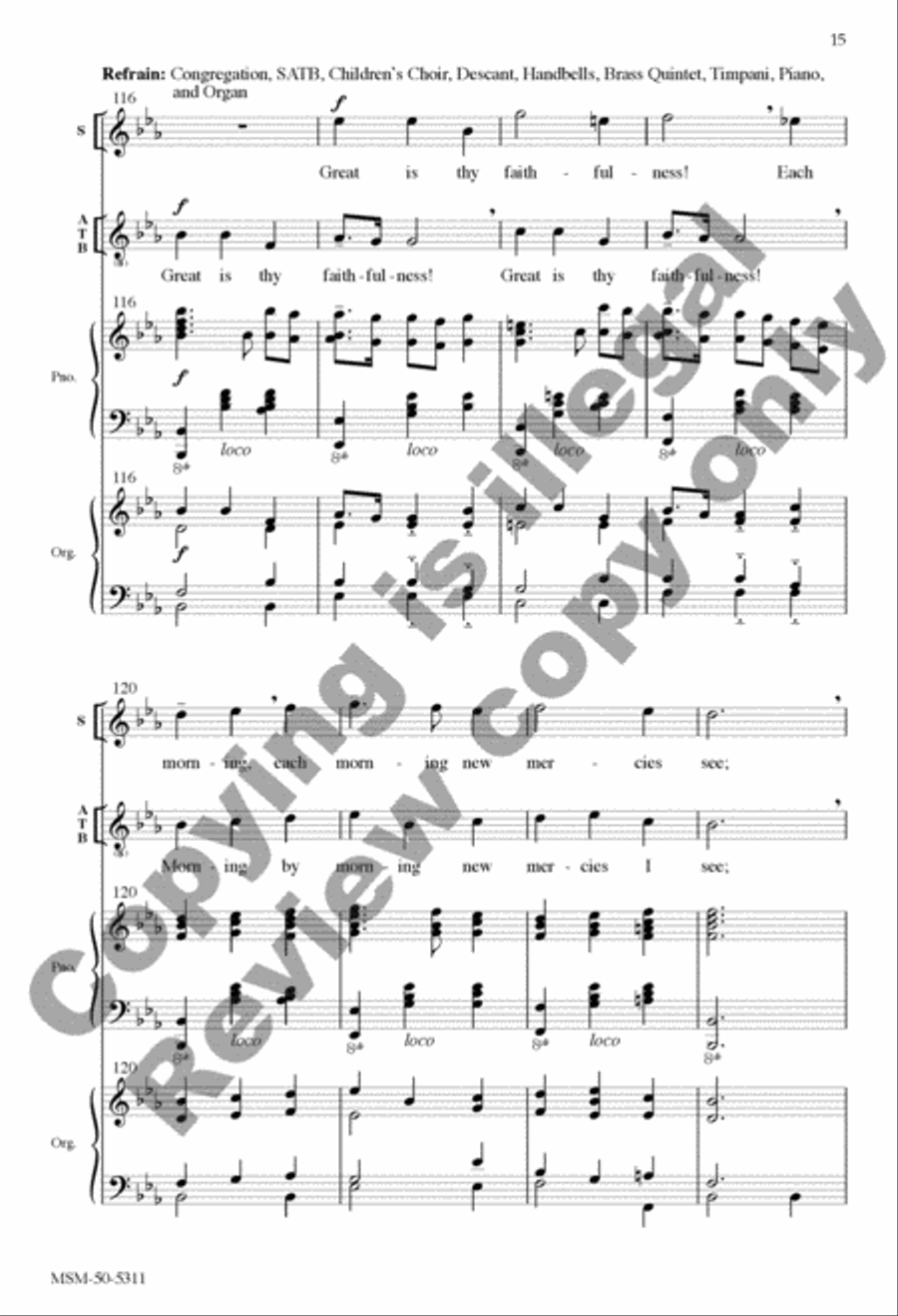 Great Is Thy Faithfulness Divisi scores gallery preview page 30