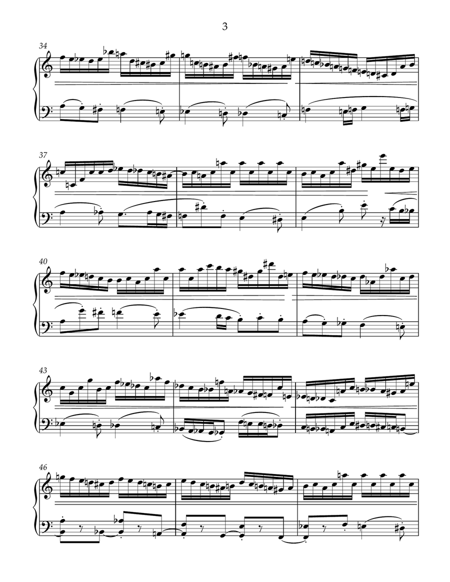 Etude-caprice #2 for piano Piano Method scores gallery preview page 3