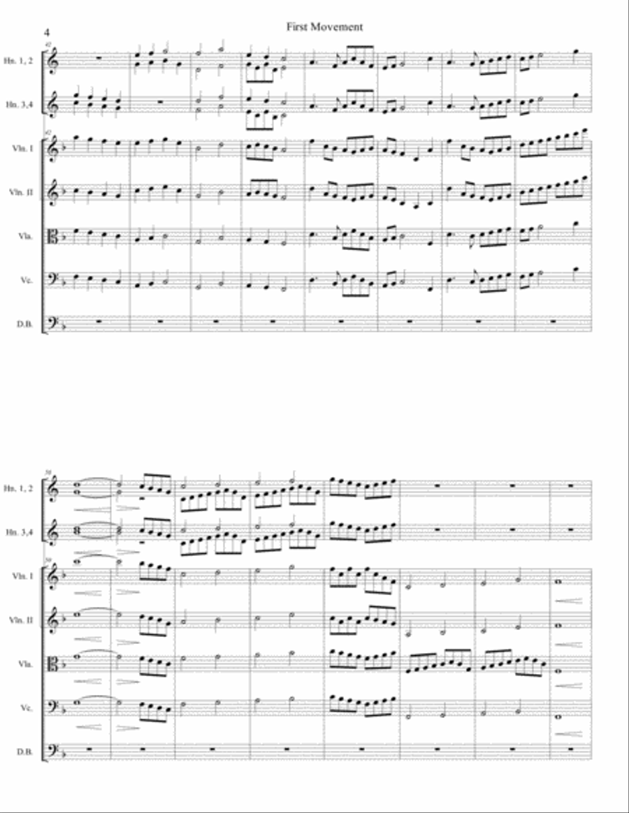 Symphony No. 3 For Horns And Strings Chamber Orchestra scores gallery preview page 5