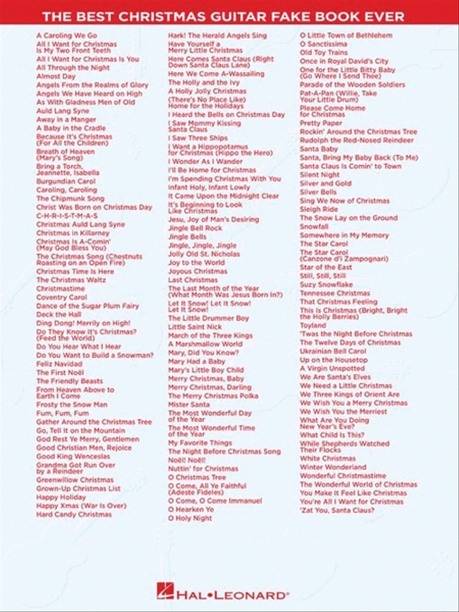The Best Christmas Guitar Fake Book Ever – 3rd Edition Guitar Tablature scores gallery preview page 6