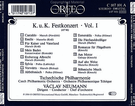 Volume 1: K. U. K. Festkonzert