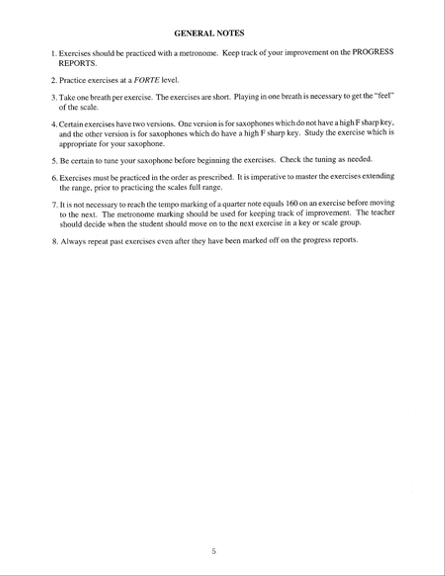 Sax Scales Saxophone scores gallery preview page 6