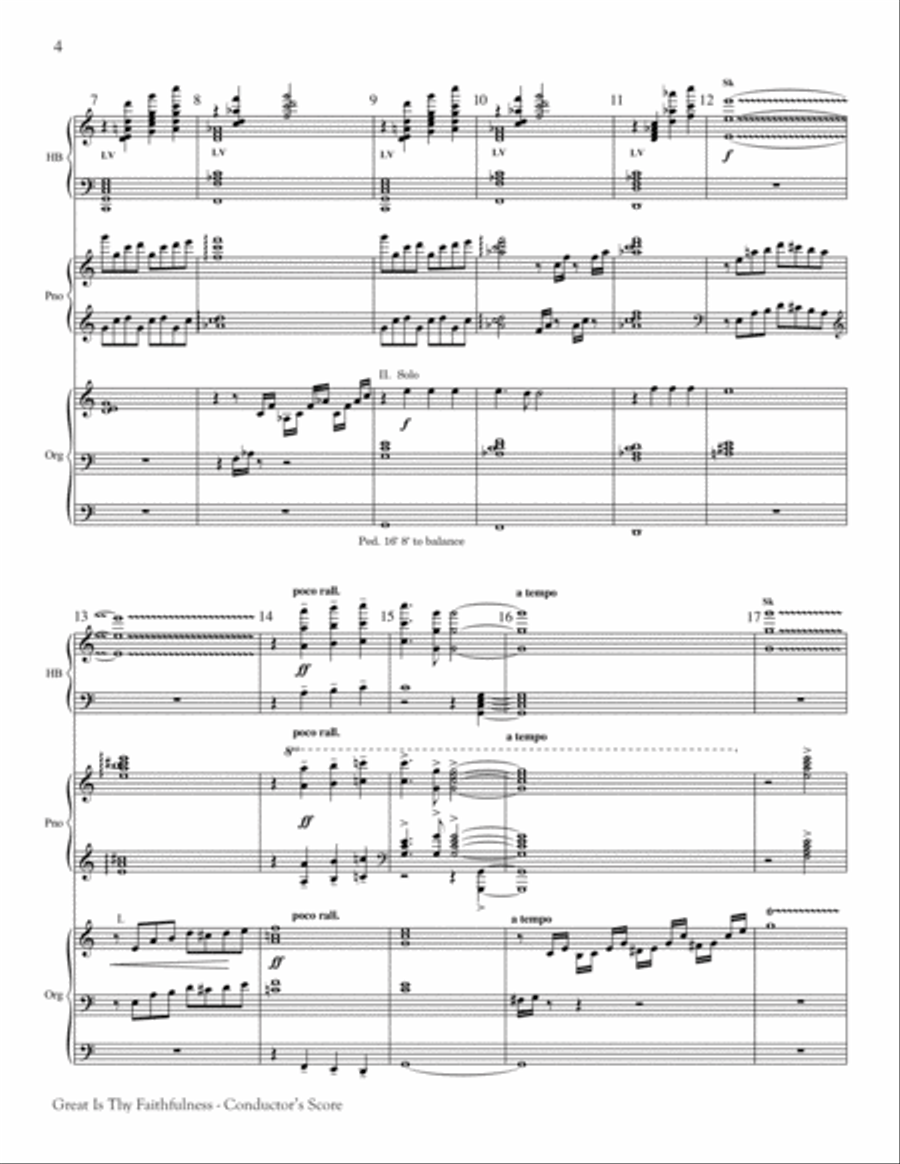 Great Is Thy Faithfulness 4-Part scores gallery preview page 3