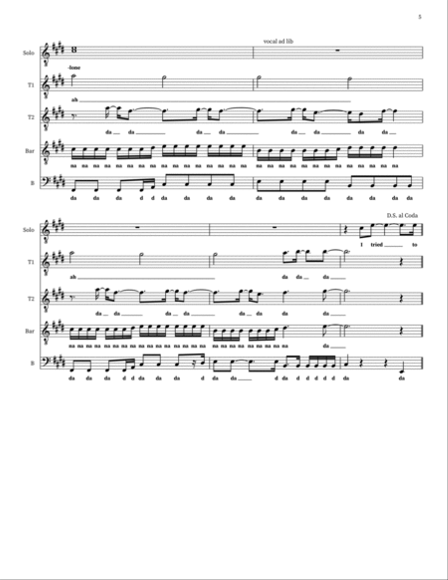 Incomplete Incomplete TTBB scores gallery preview page 5