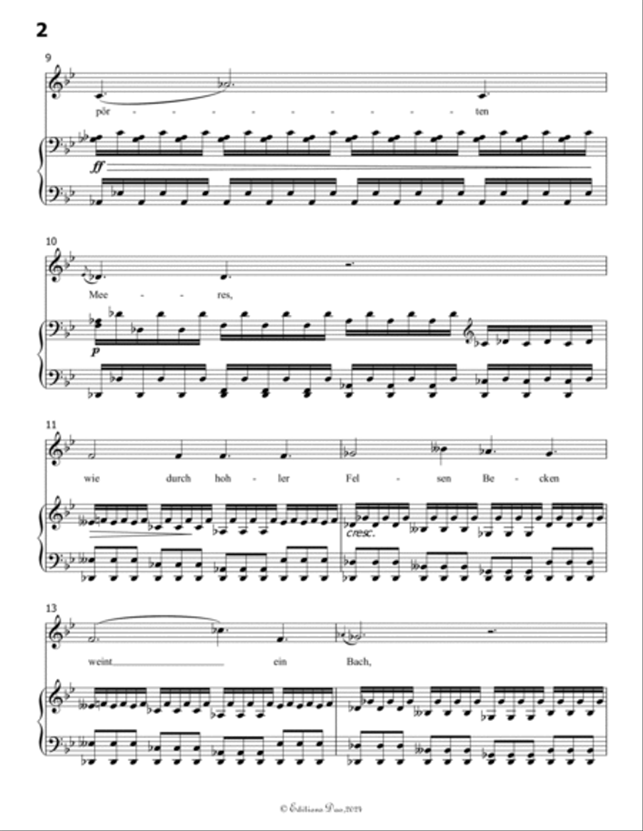 Gruppe aus dem Tartarus, by Schubert, Op.24 No.1, in B flat Major Voice scores gallery preview page 4