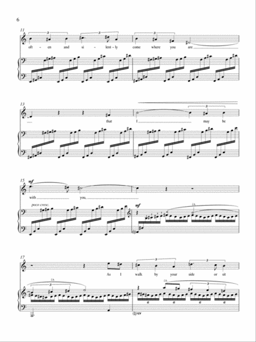 Five Whitman Songs Mezzo-Soprano Voice scores gallery preview page 5