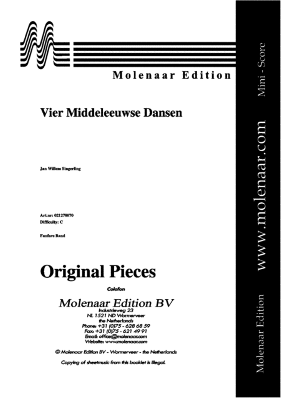 Vier Middeleeuwse Dansen Vier Middeleeuwse Dansen Fanfare Band scores gallery preview page 2