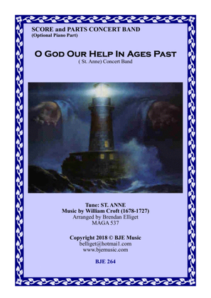 O God Our Help In Ages Part - Concert Band with Optional Strings Score and Parts PDF