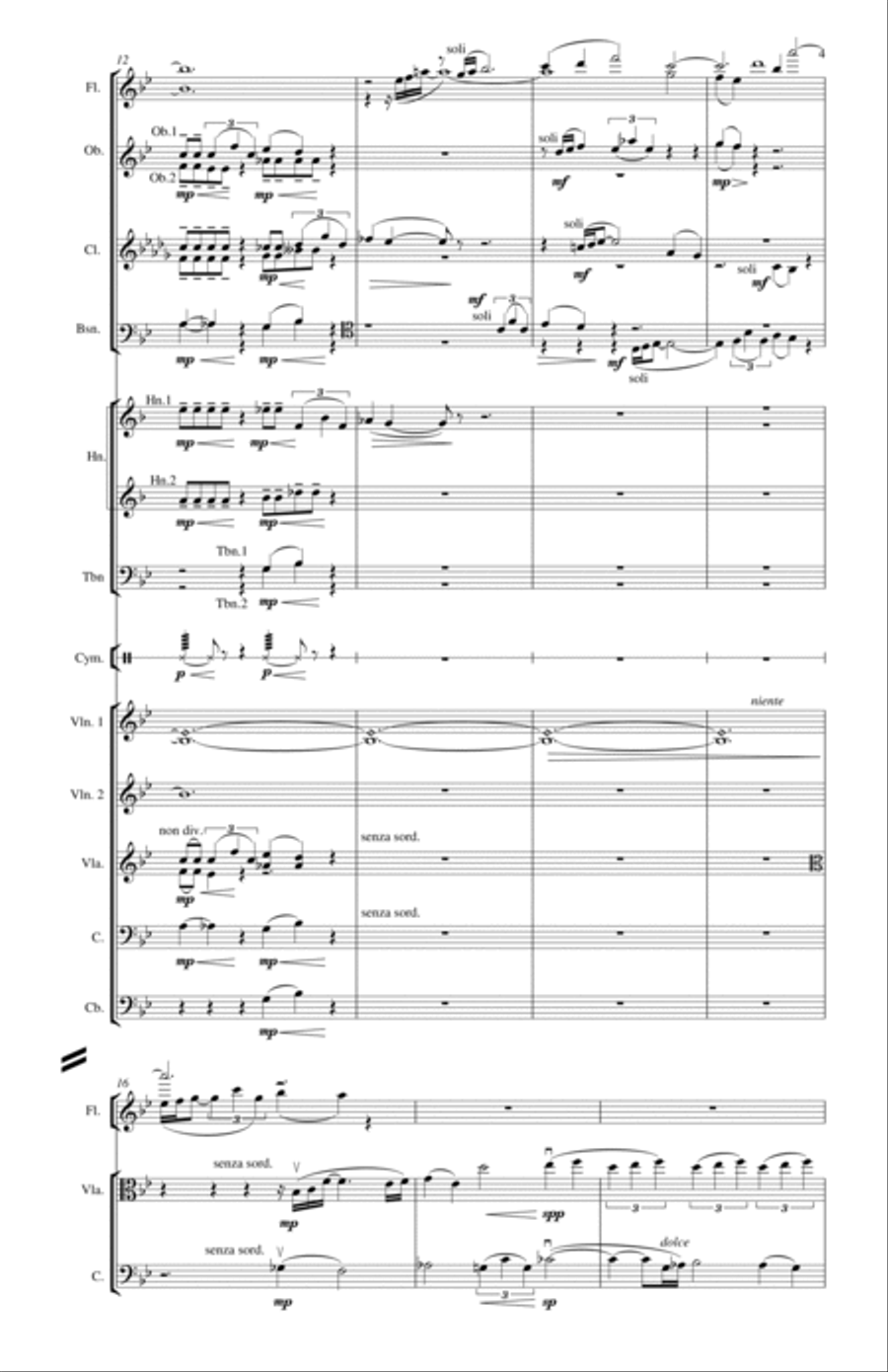 Orchestral Suite No.1 - Mvt. I Chamber Orchestra scores gallery preview page 5