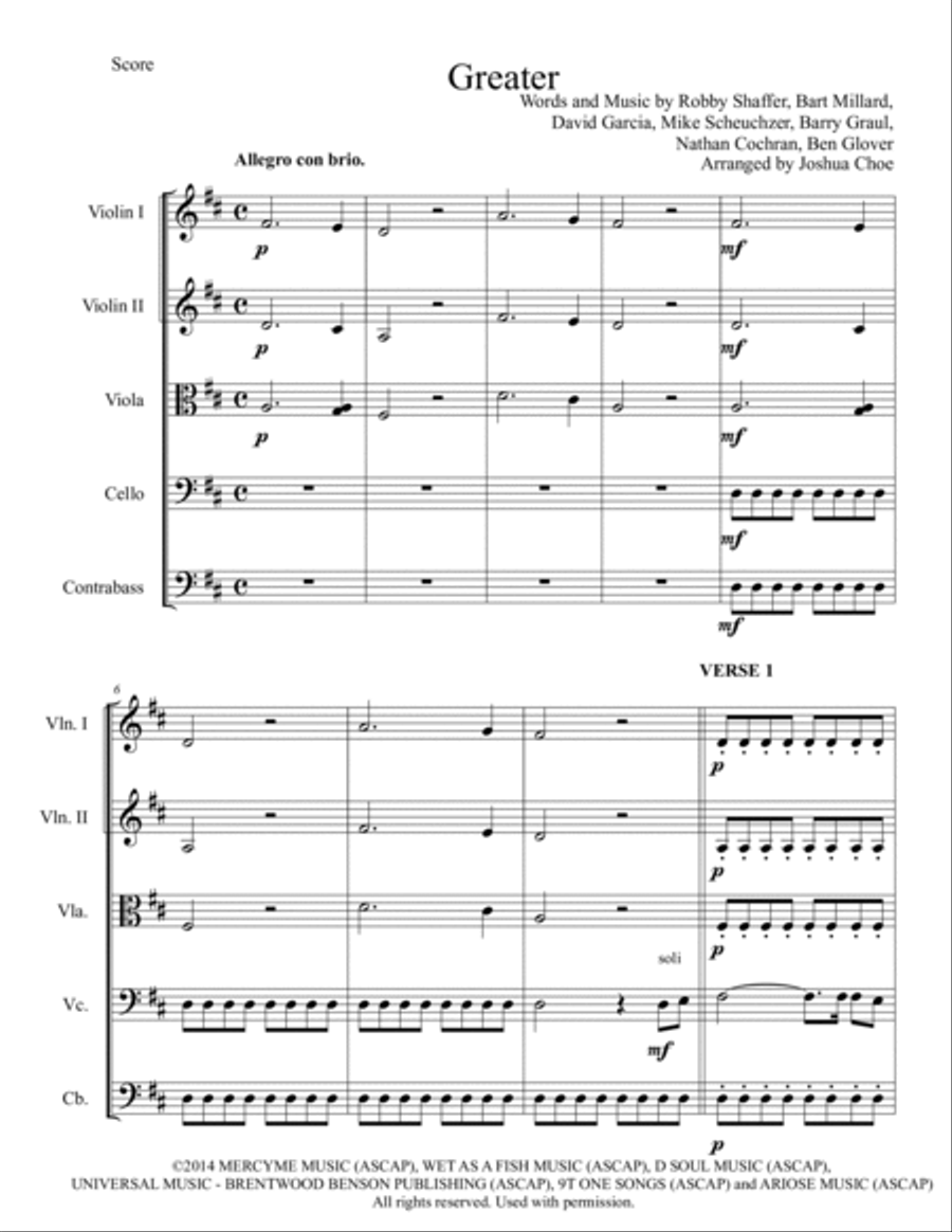 Greater String Quintet scores gallery preview page 3