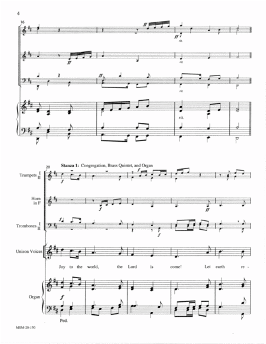Joy to the World (Antioch) Choir scores gallery preview page 2