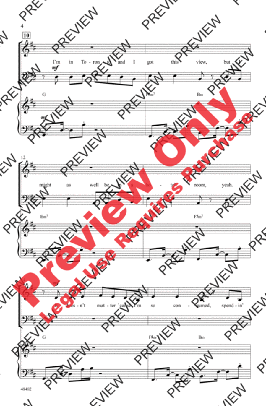 If I Can't Have You 4-Part scores gallery preview page 4