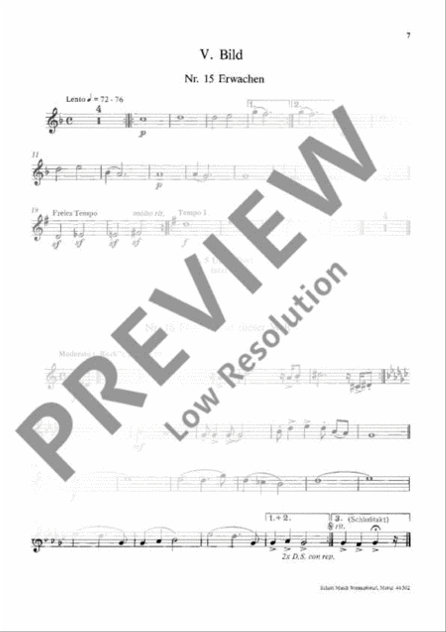Frieden auf dieser Welt B-Flat Clarinet scores gallery preview page 8