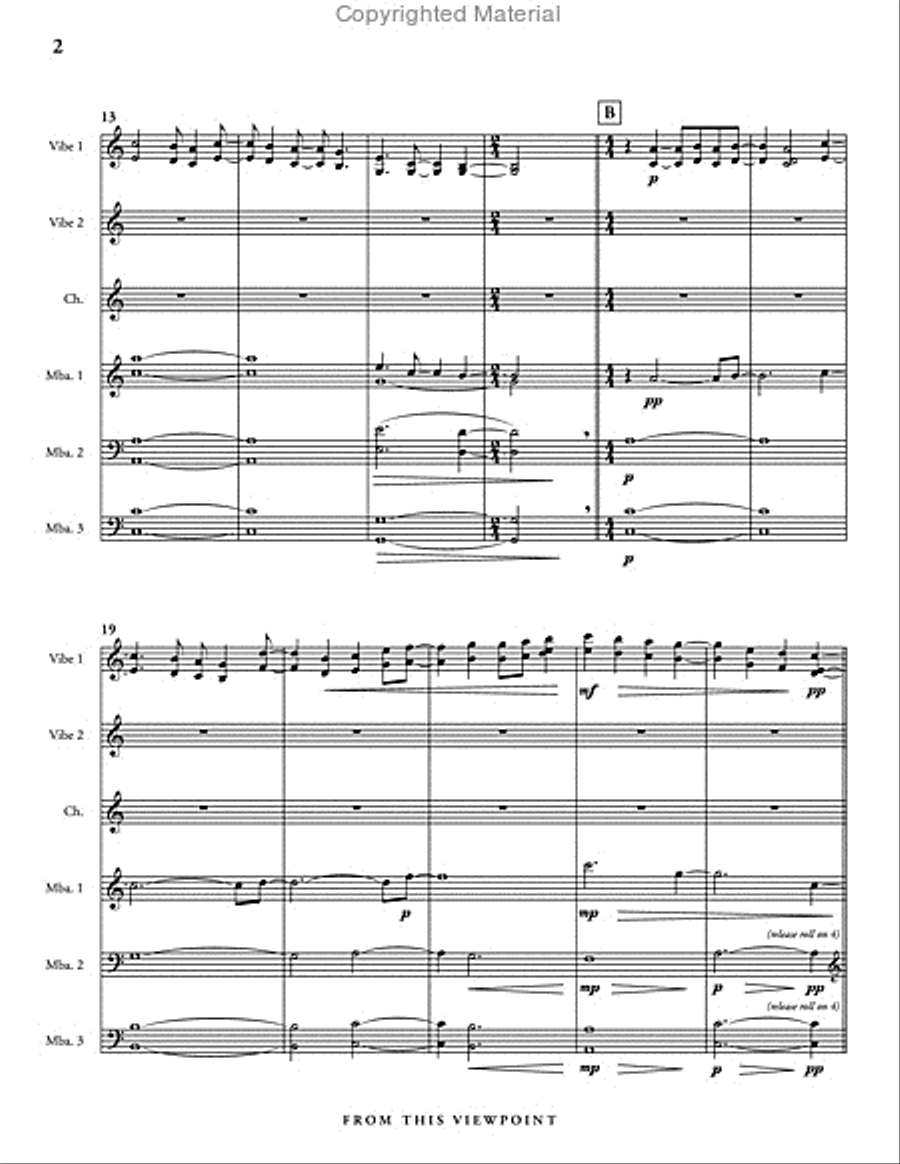 From this Viewpoint Percussion Ensemble scores gallery preview page 3