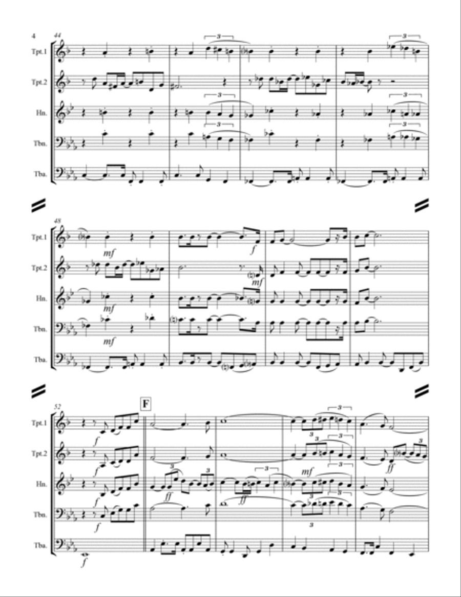 We've Only Just Begun Brass Ensemble scores gallery preview page 5