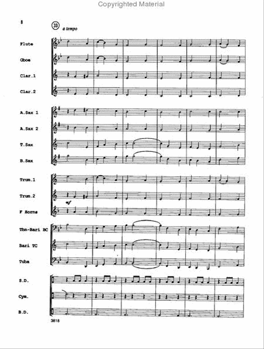One Christmas Night Concert Band scores gallery preview page 8