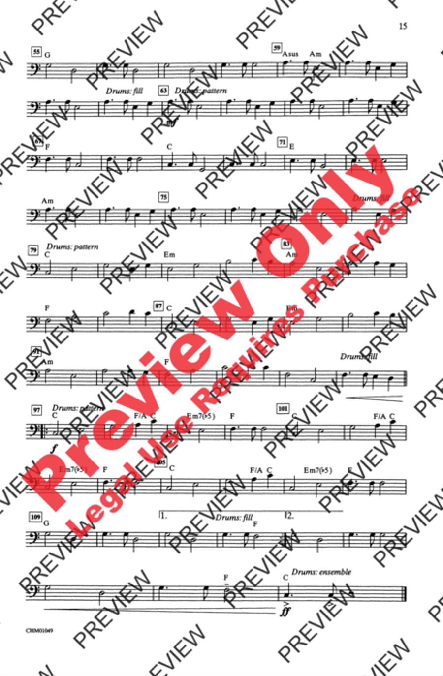You're the One That I Want 4-Part scores gallery preview page 15