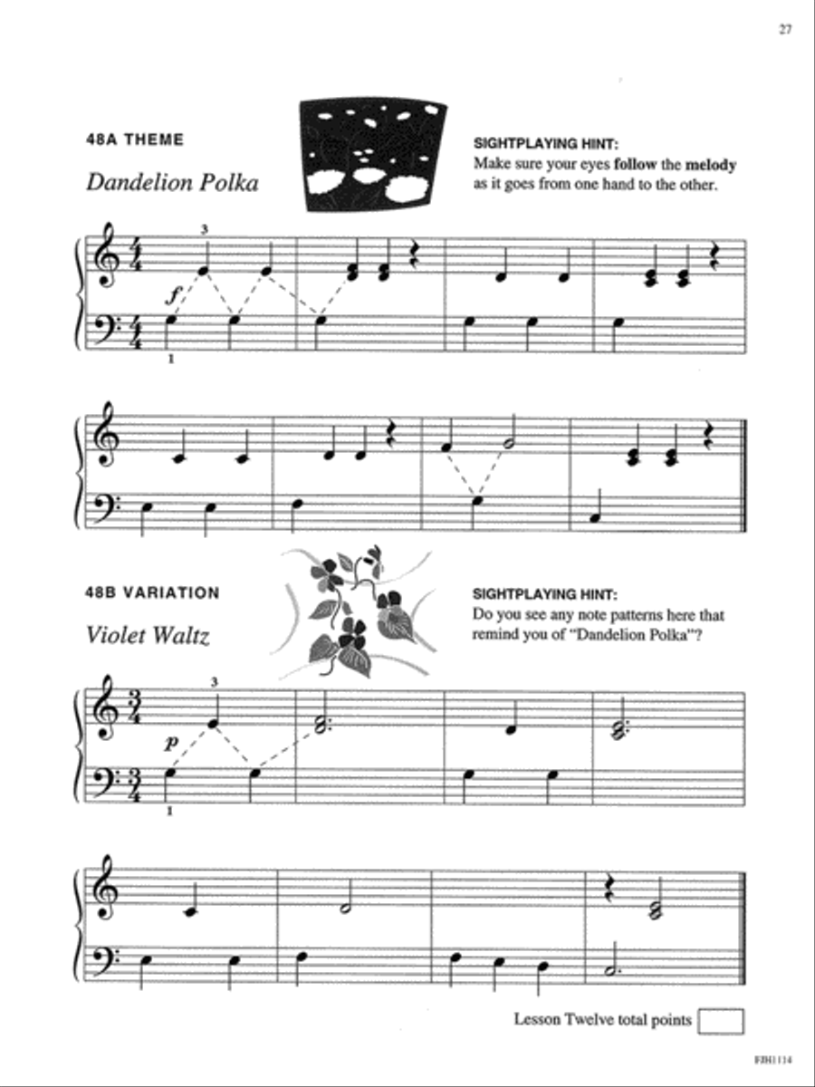 Let's Sightplay! Book 1 Easy Piano scores gallery preview page 4