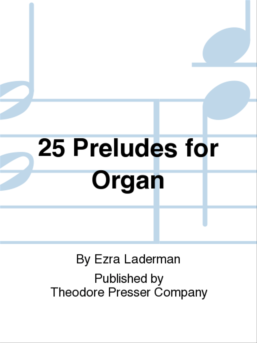 25 Preludes For Organ Chamber Music scores gallery preview page 1
