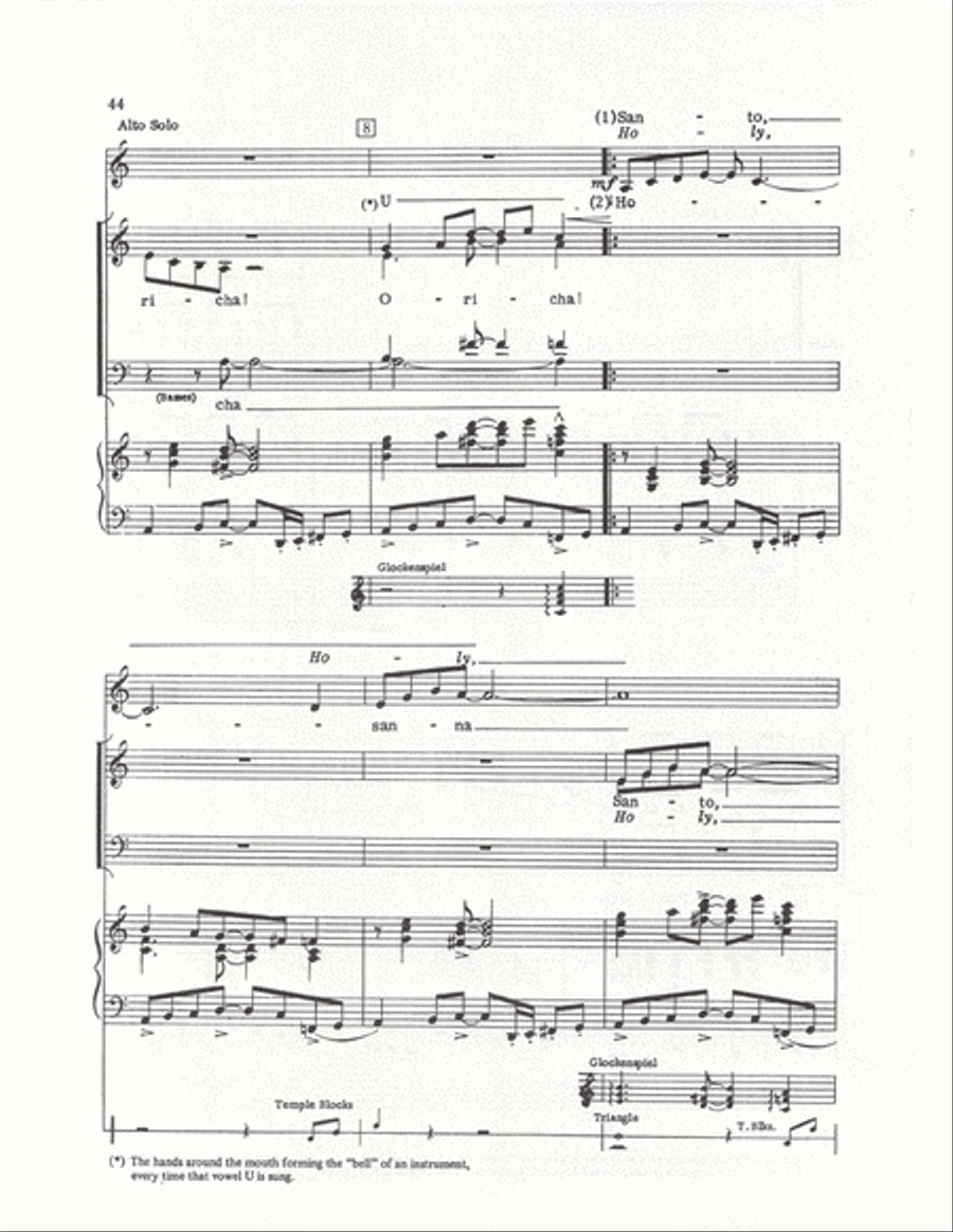 The Cuban Mass (Vocal Score) 4-Part scores gallery preview page 41