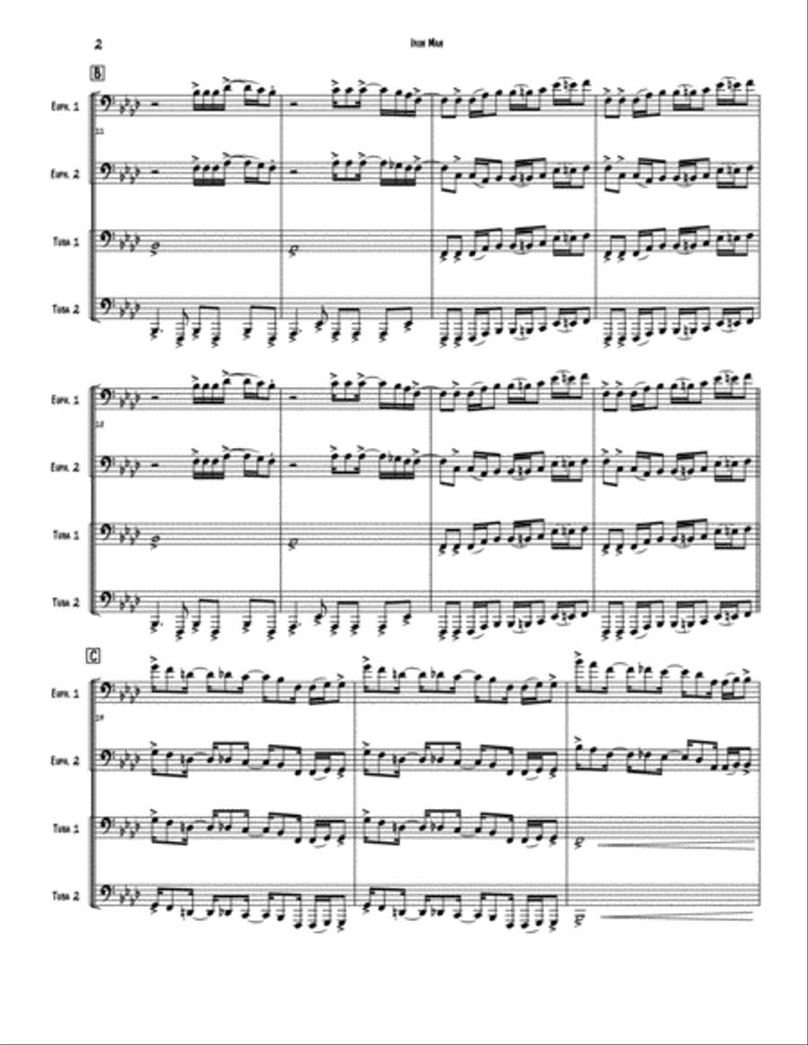 Iron Man Brass Ensemble scores gallery preview page 2
