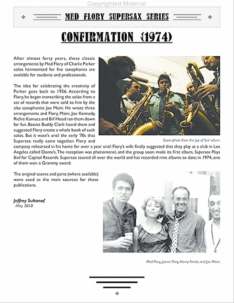 Confirmation Jazz Ensemble scores gallery preview page 3